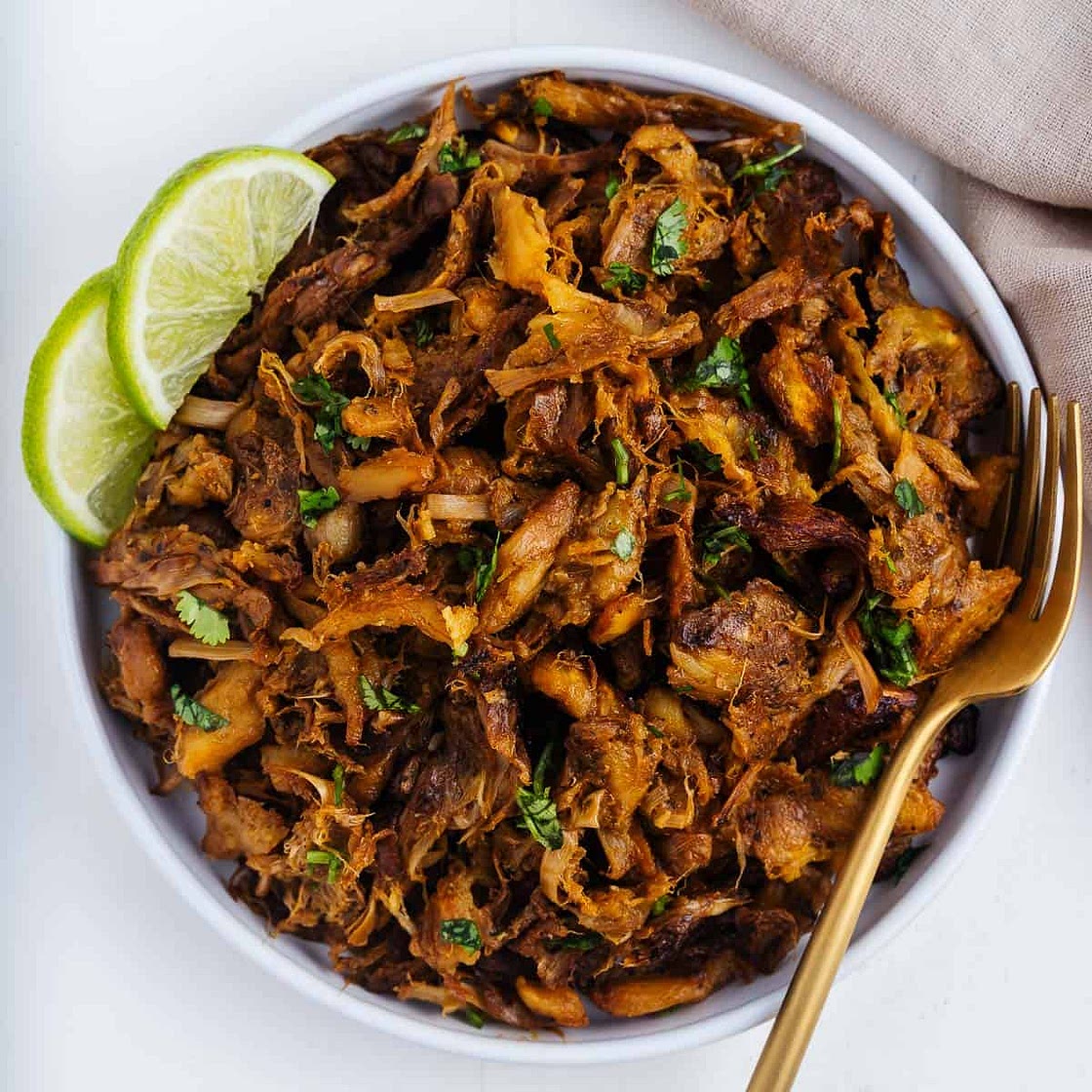 Crispy Jackfruit Carnitas (With Fresh Jackfruit)