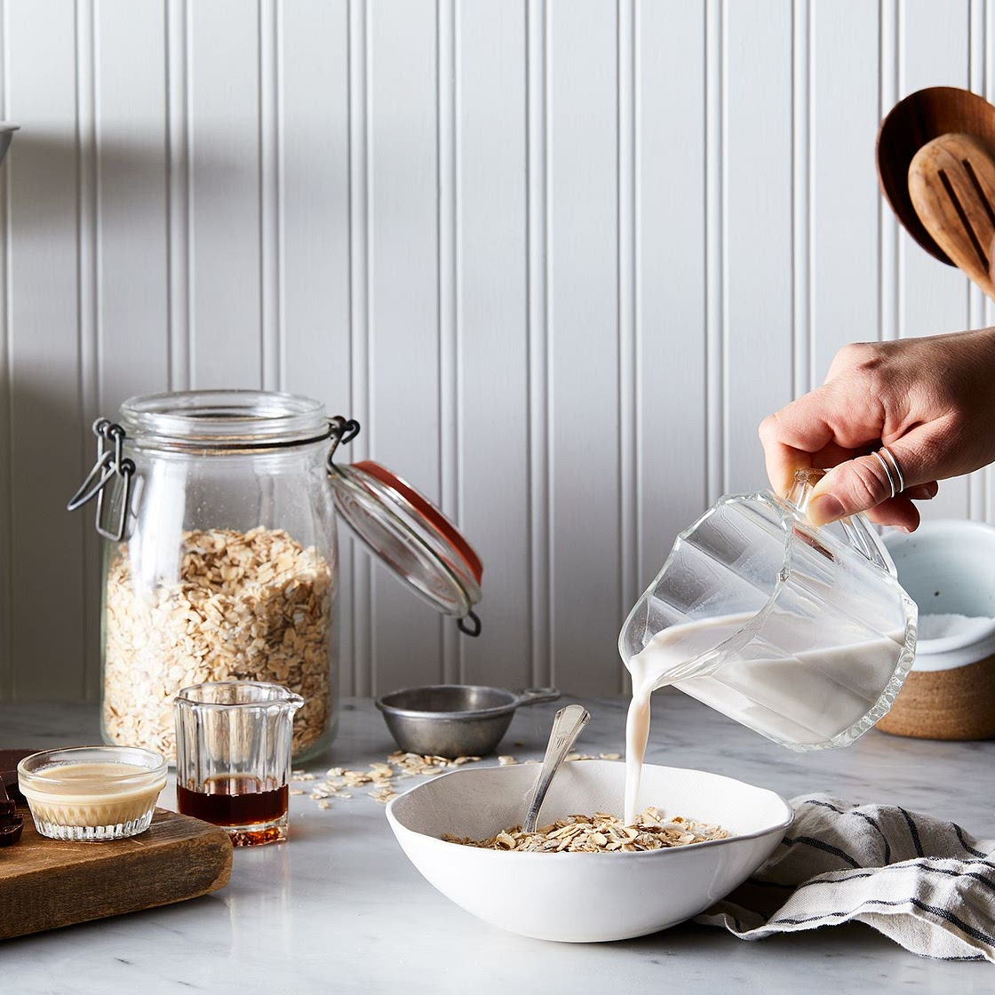 Tahini-Chocolate Chunk Overnight Oats