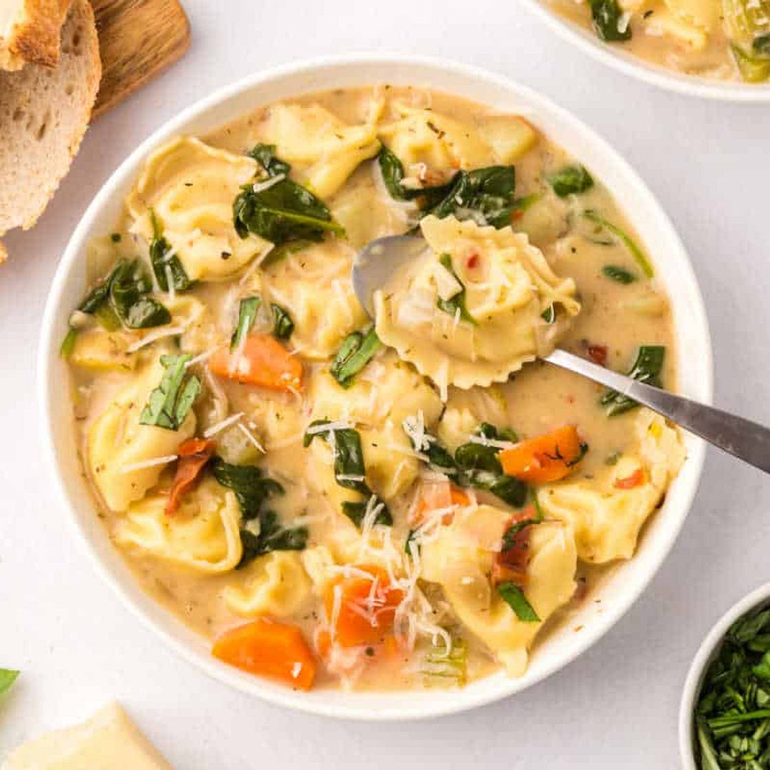 Creamy Tortellini Soup