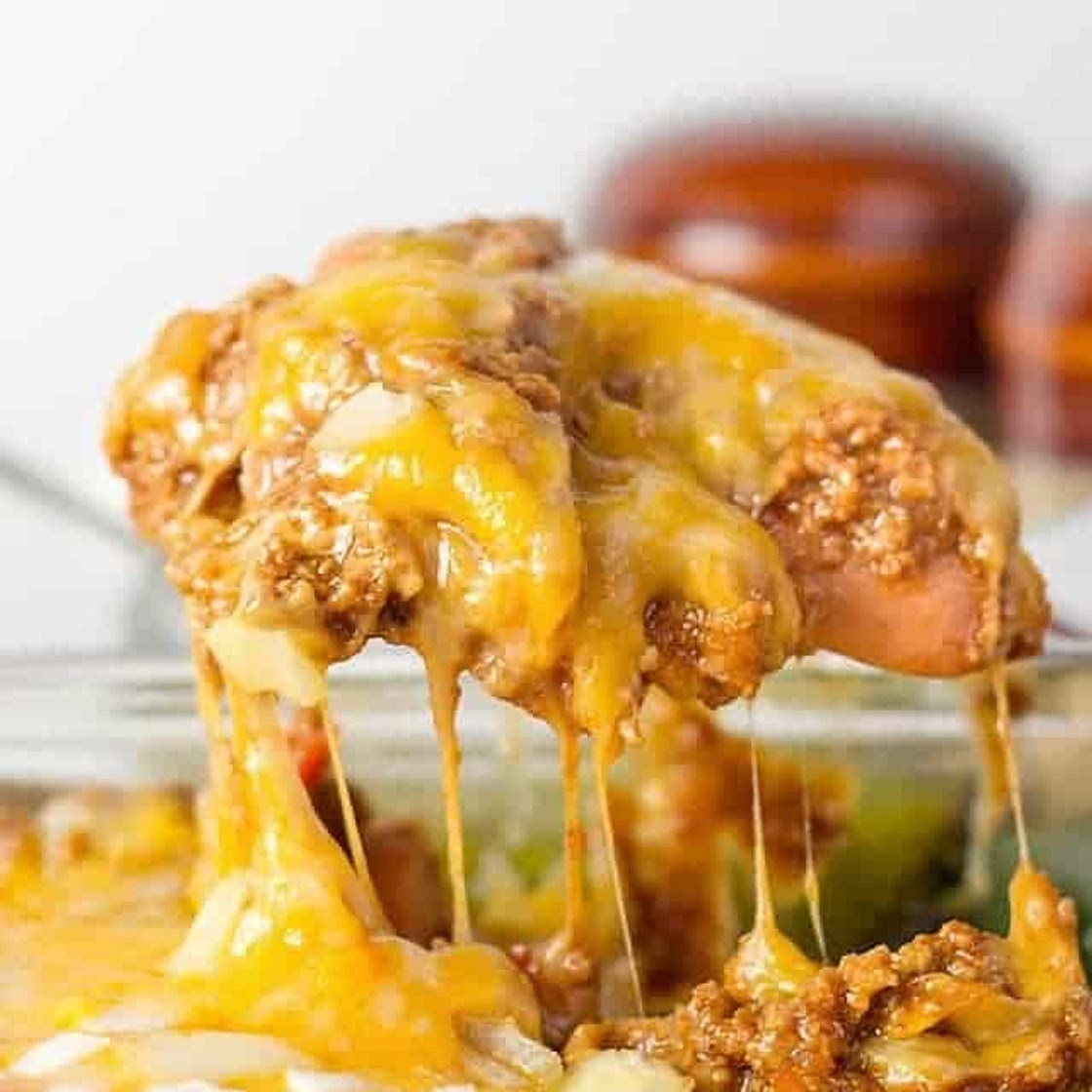 Low Carb Chili Dog Casserole