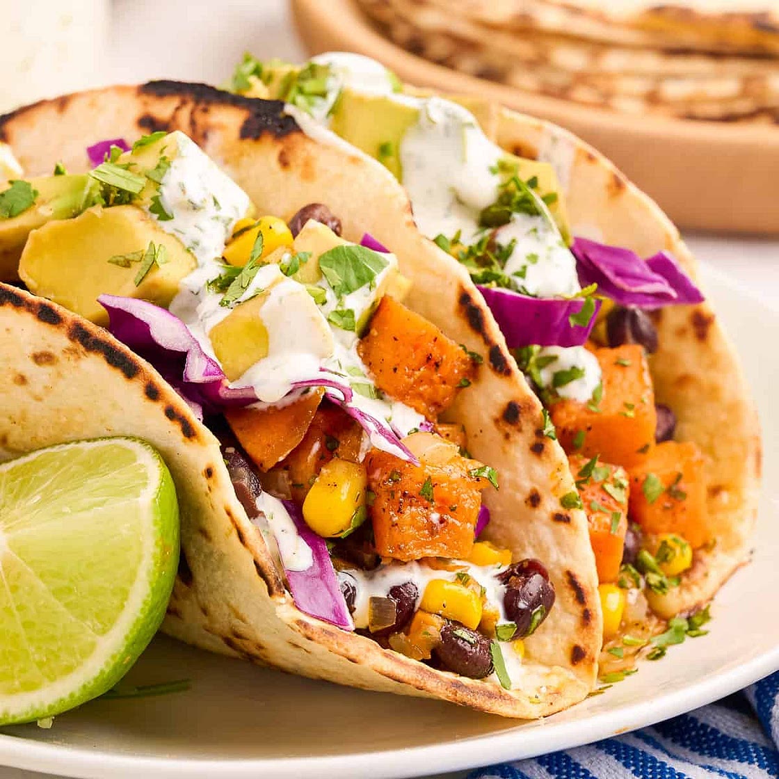 Sweet Potato and Black Bean Tacos