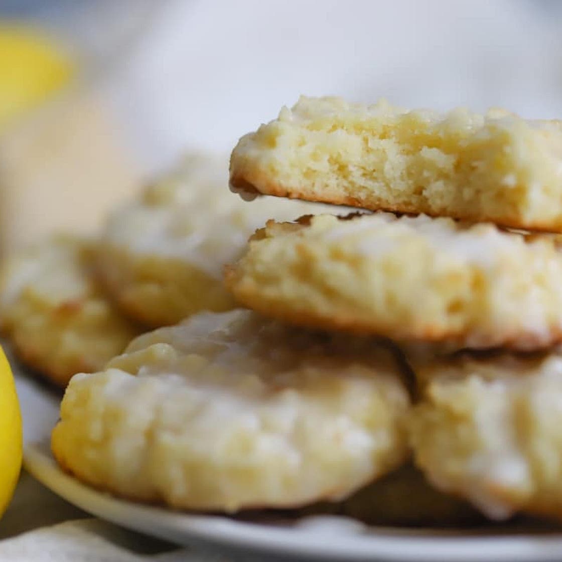 Thick and Soft Keto Lemon Cookies