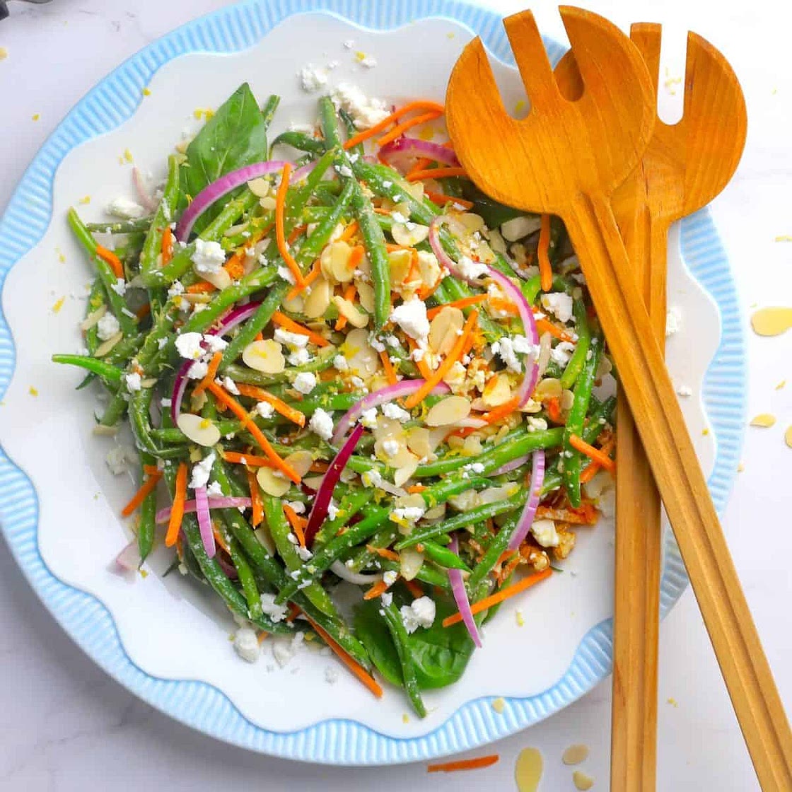 Low Carb Green Bean Salad with Feta