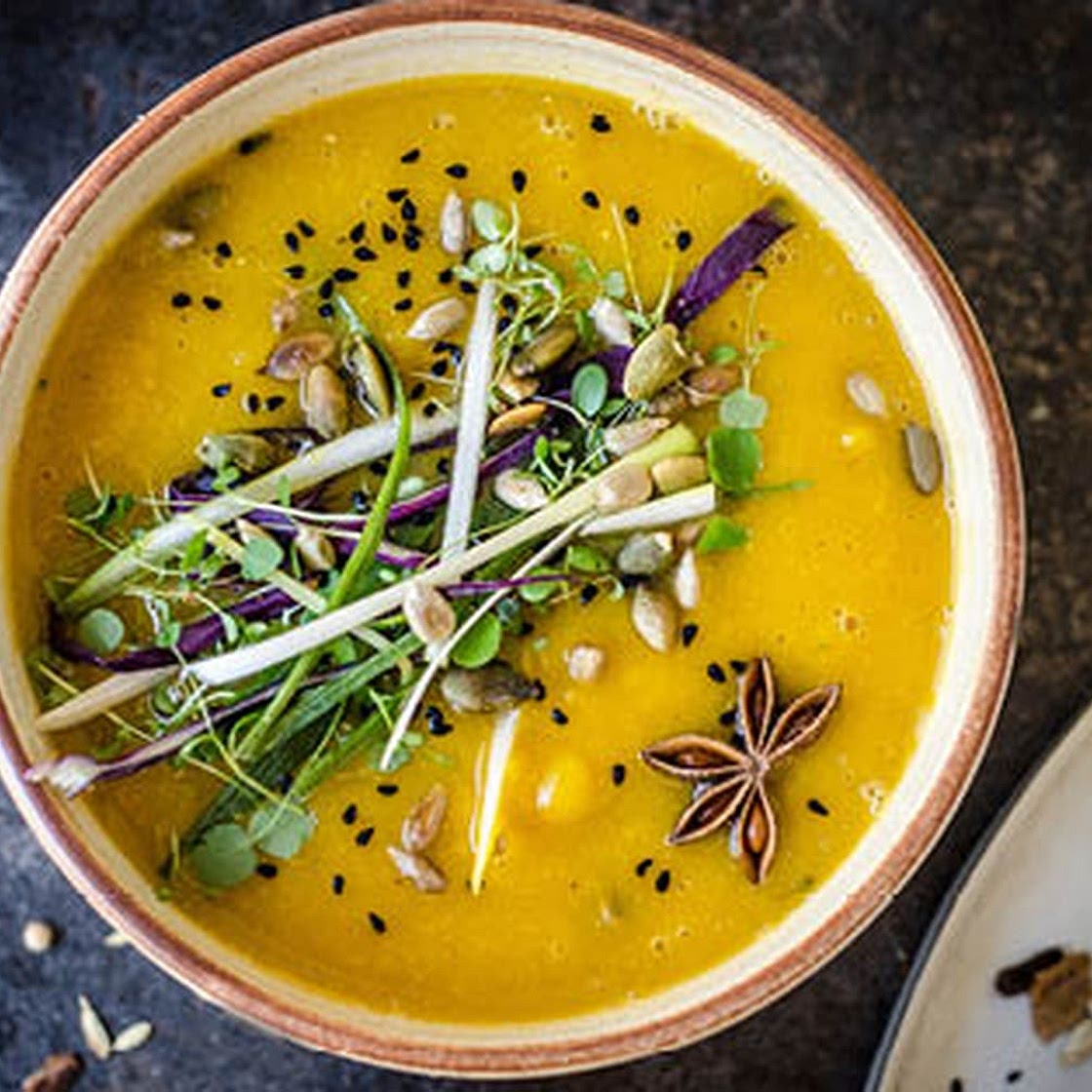 Moroccan Miso, Lentil, and Pumpkin Soup