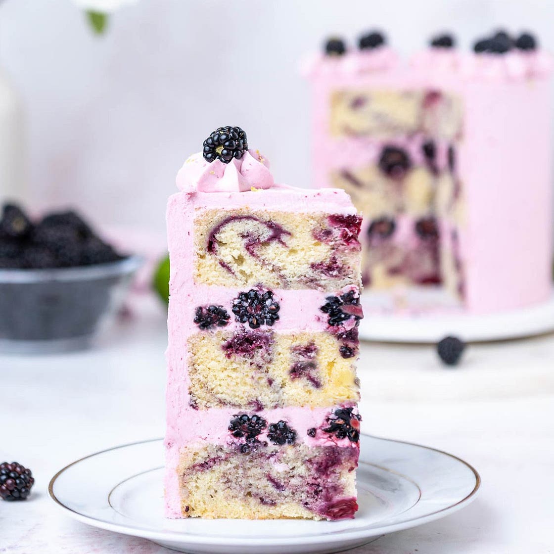 Blackberry Lime Cake