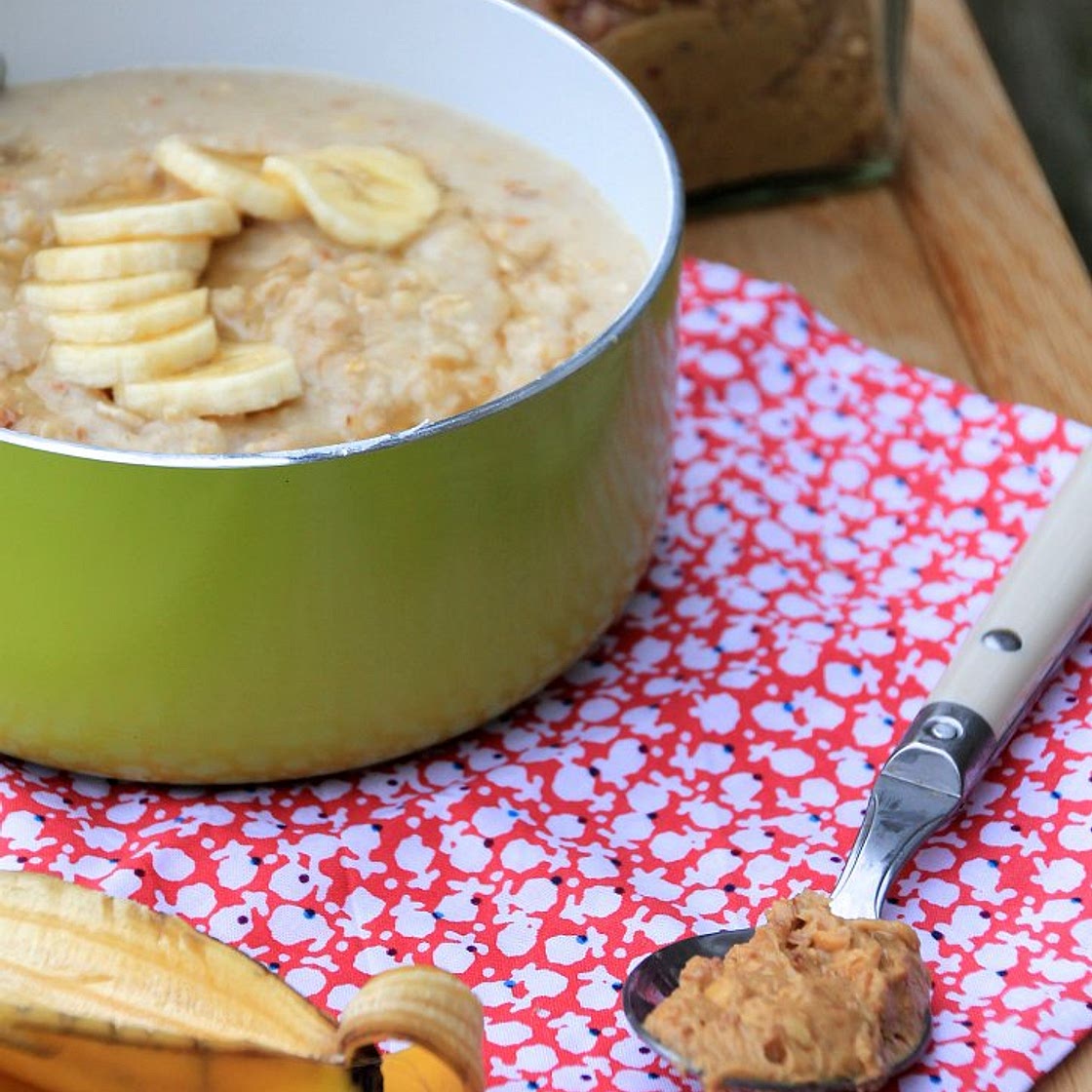 Creamy Peanut Peanut Butter Protein Porridge