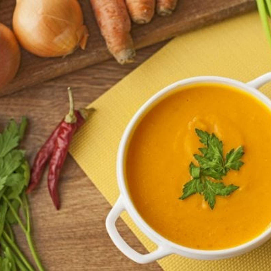 Carrot and coriander soup