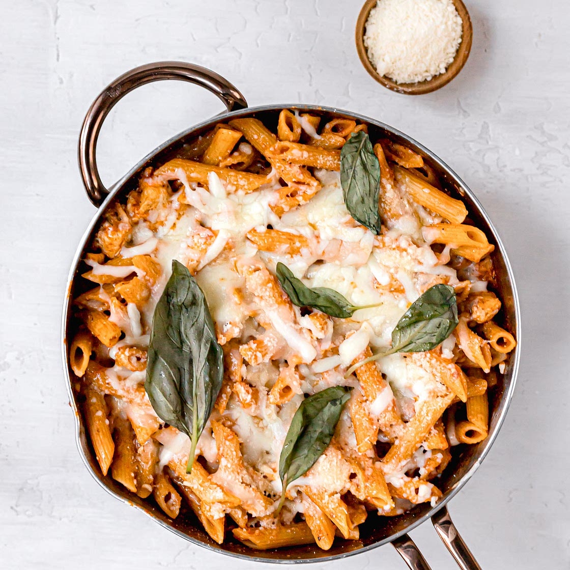 One Pot Chicken Parm Pasta