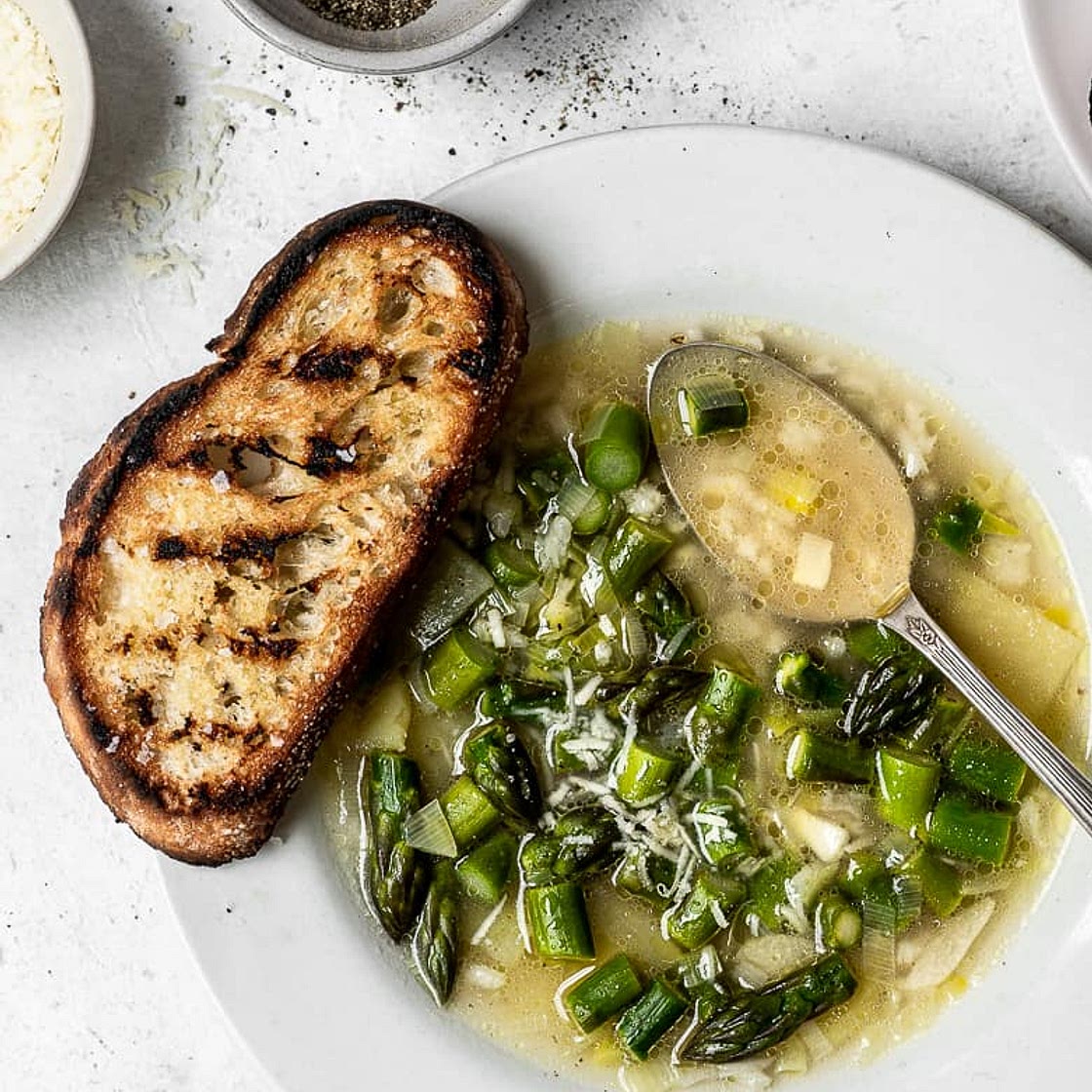 Asparagus And Rice Soup