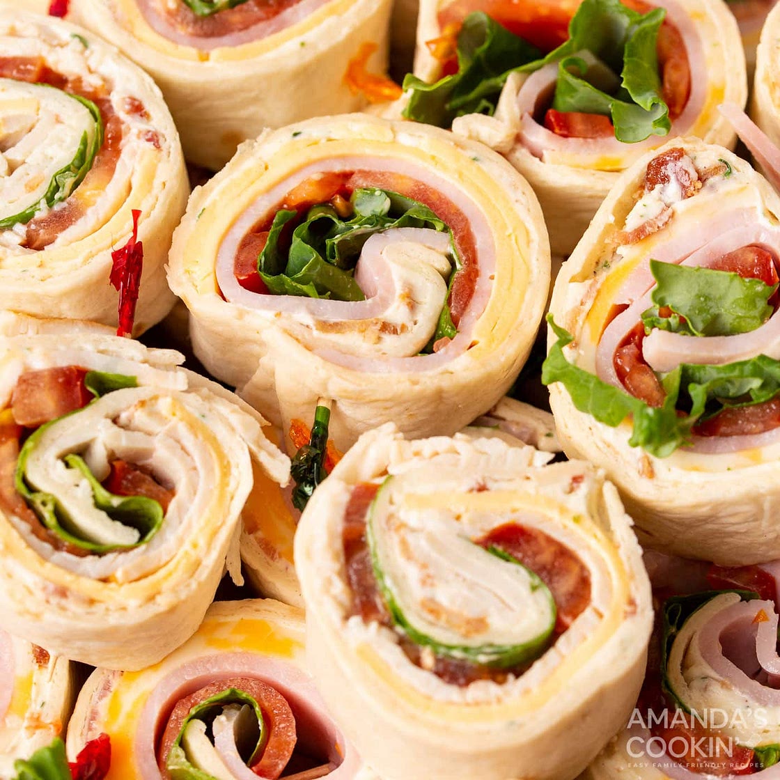 Club-Style Pinwheel Sandwiches