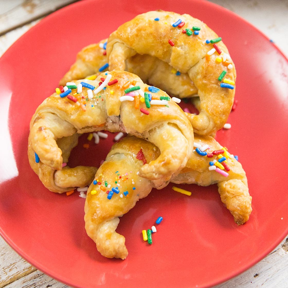 Mini Birthday Croissants