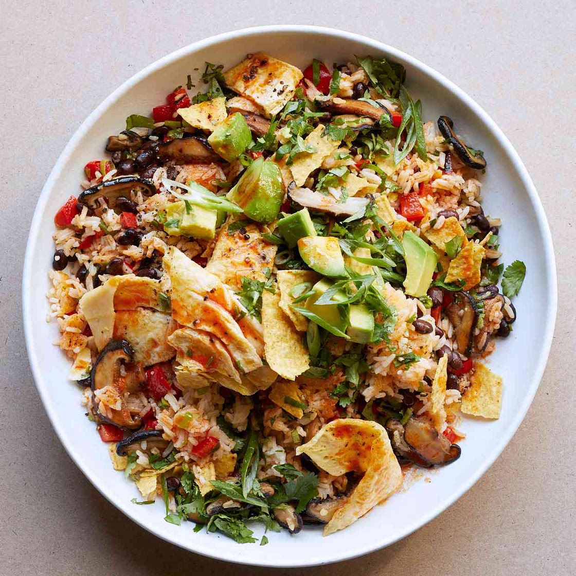 Vegetable and Black-Bean Fried Rice