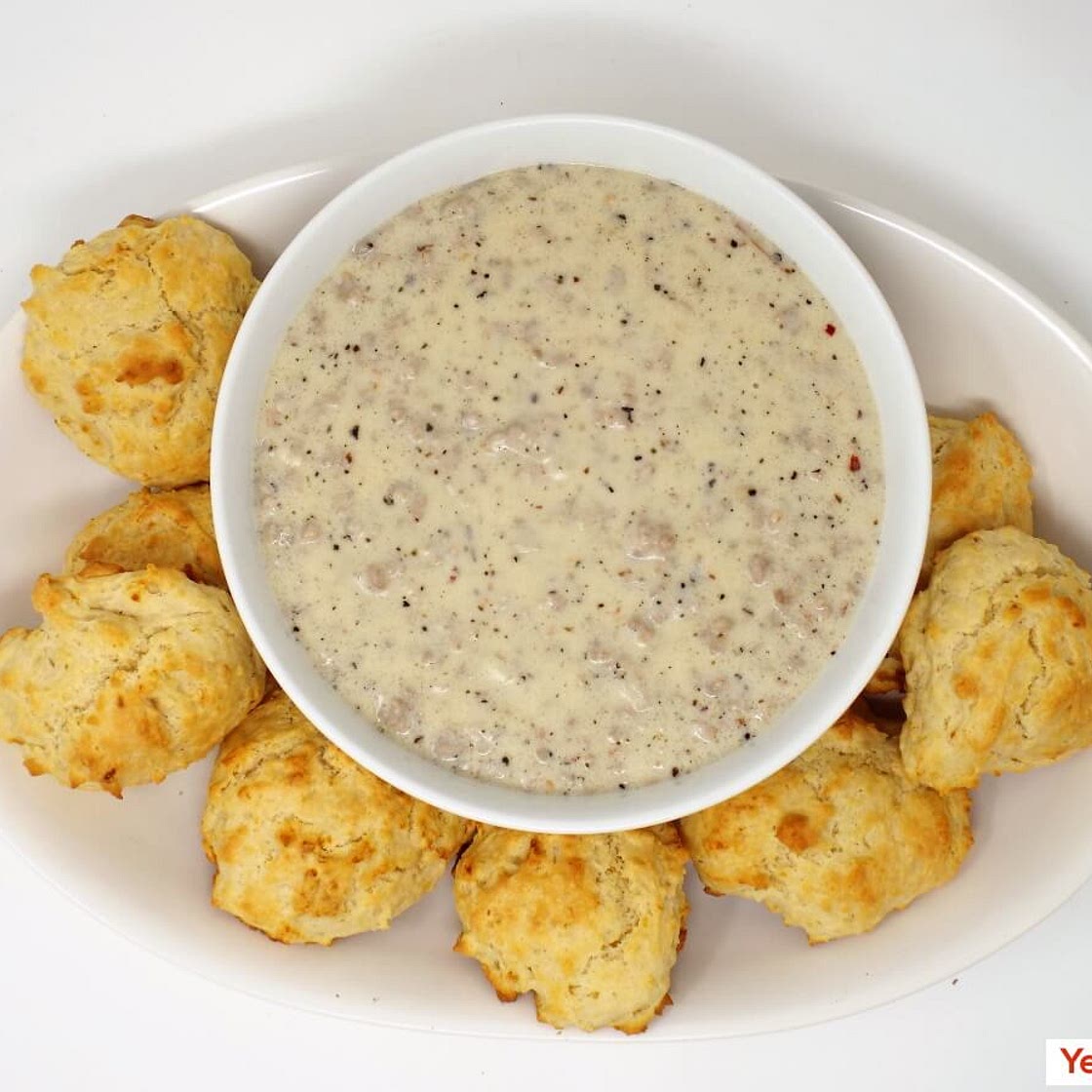 Sausage Gravy and Biscuits