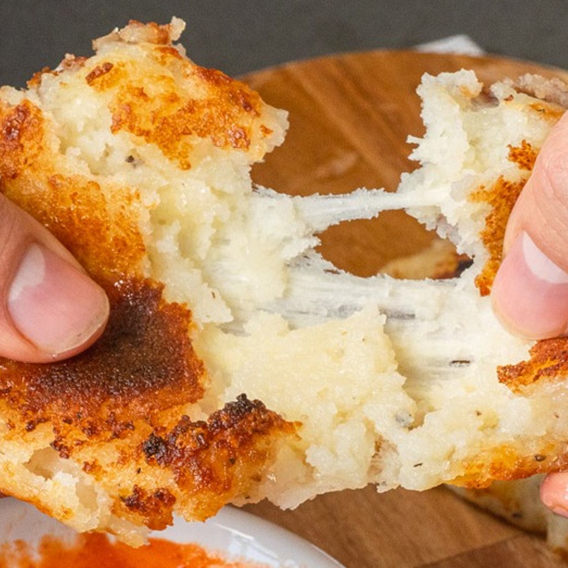 Cheesey Korean Hotteok (Potato Pancakes)