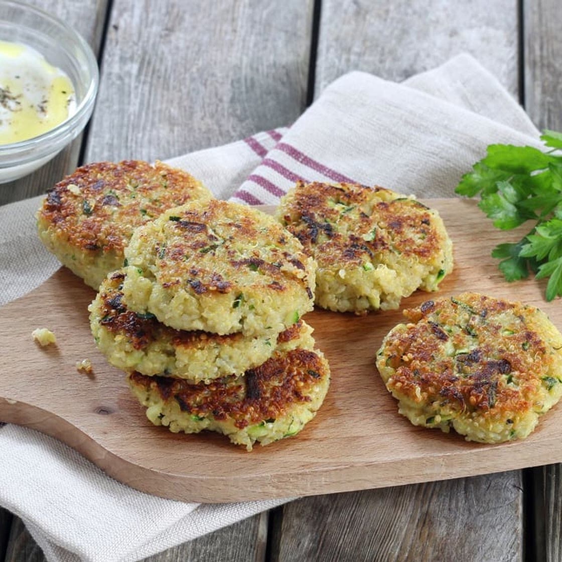 Galettes au quinoa et courgettes