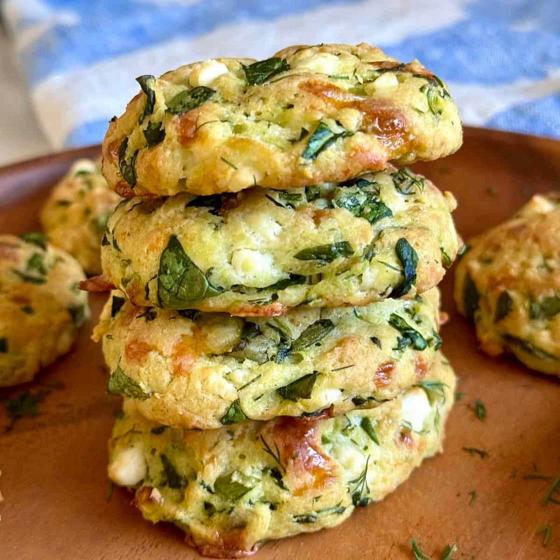 Spinach + Feta Cookies (Spanakopita Cookies)