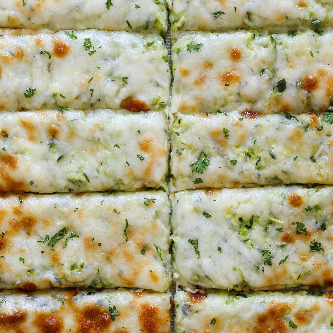 Cheesy Zucchini Breadsticks