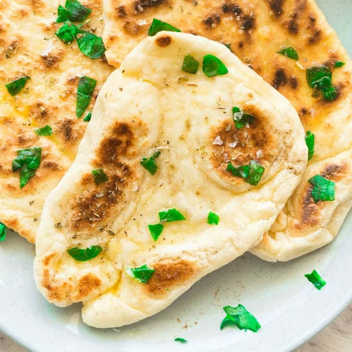 2 Ingredient Dough Naan Bread- No Yeast!