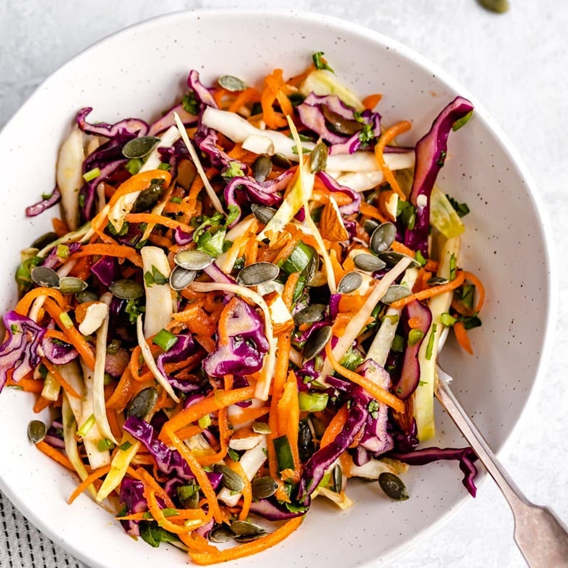 Best Healthy Coleslaw Ever (no mayo!)