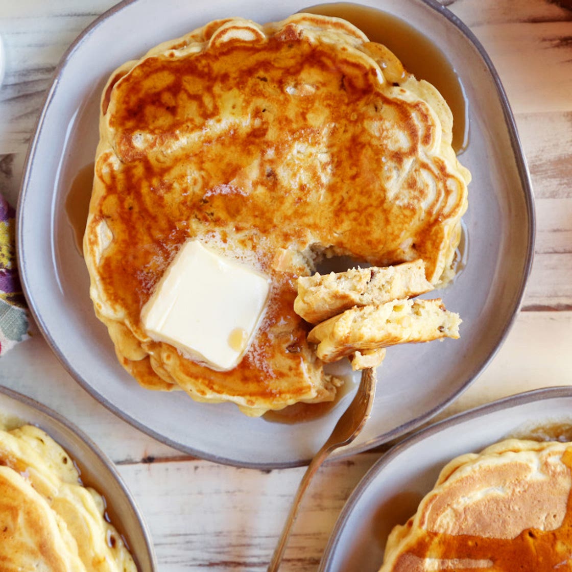 Apple-Pecan Pancakes