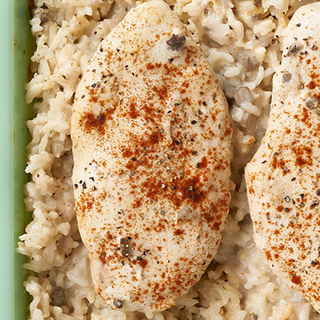 One Dish Chicken & Rice Bake