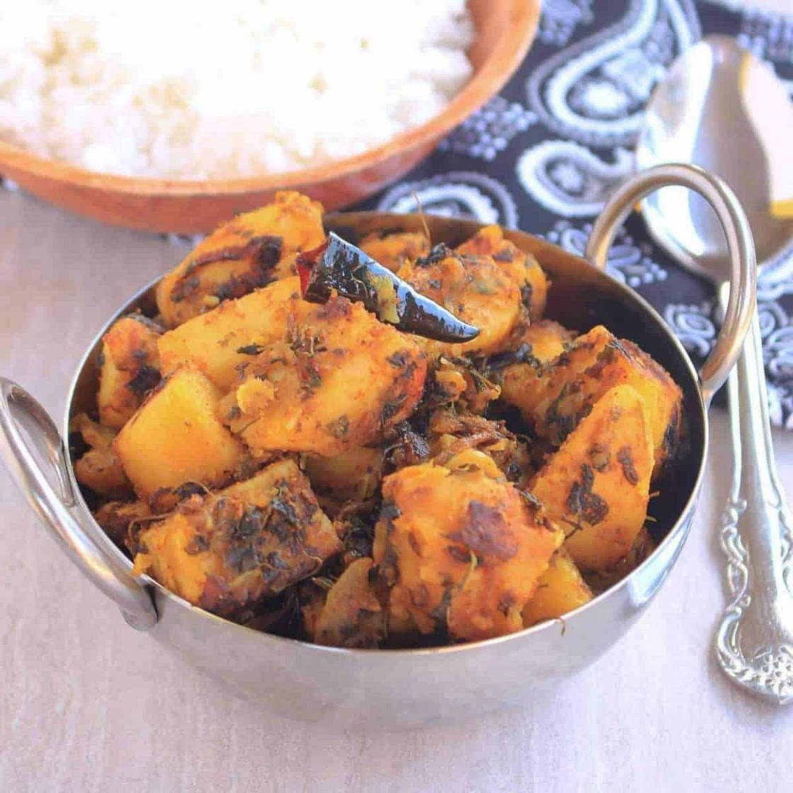 Aloo Kasuri Methi | Potatoes with Dried Fenugreek Leaves