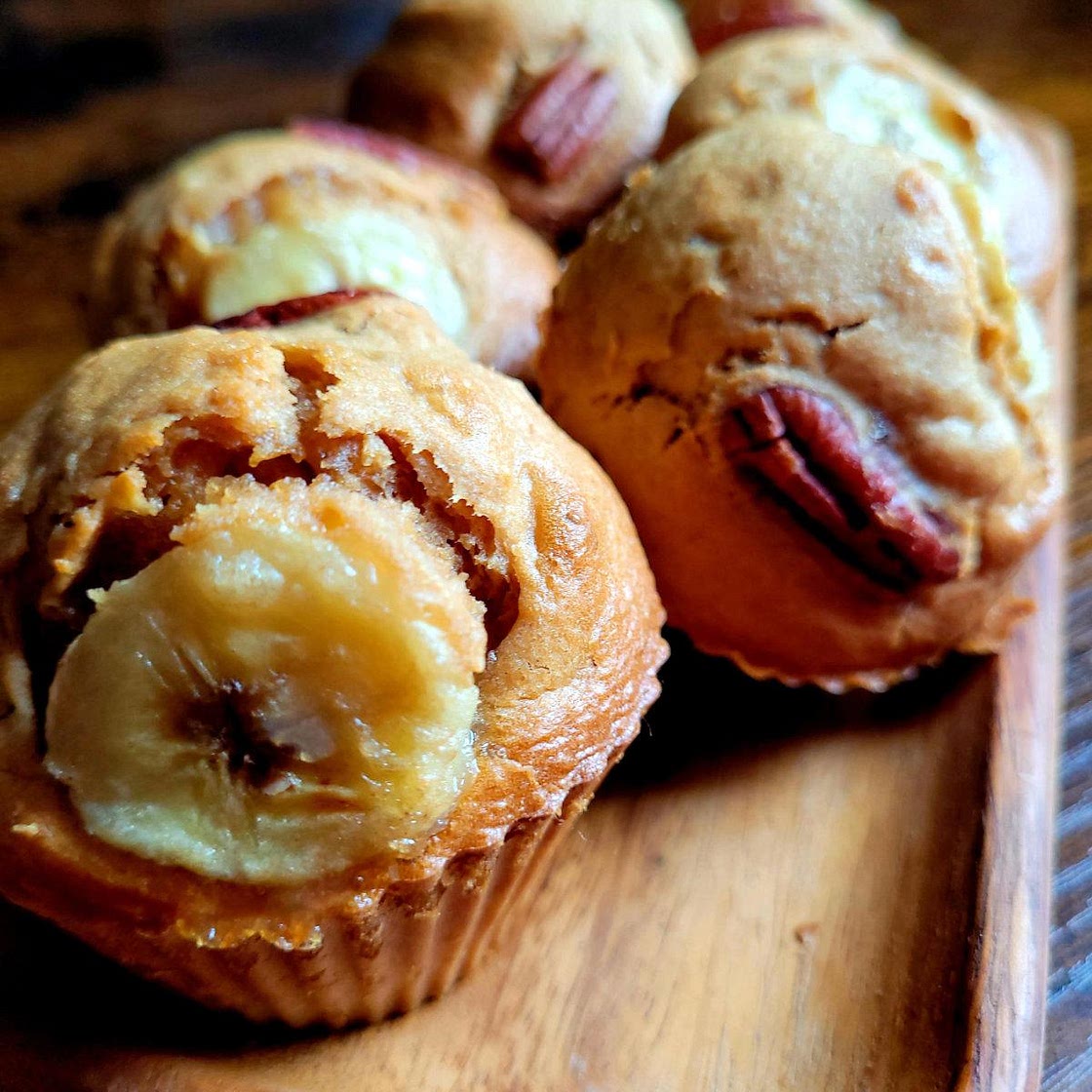 Vegan Banana and Pecan Muffins