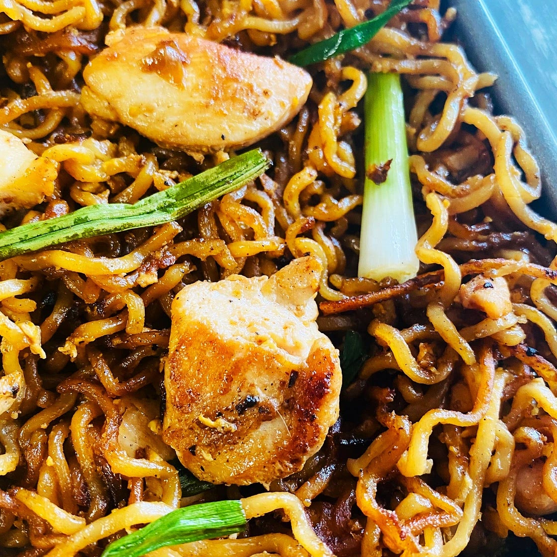 Blackstone Chicken Teriyaki Ramen