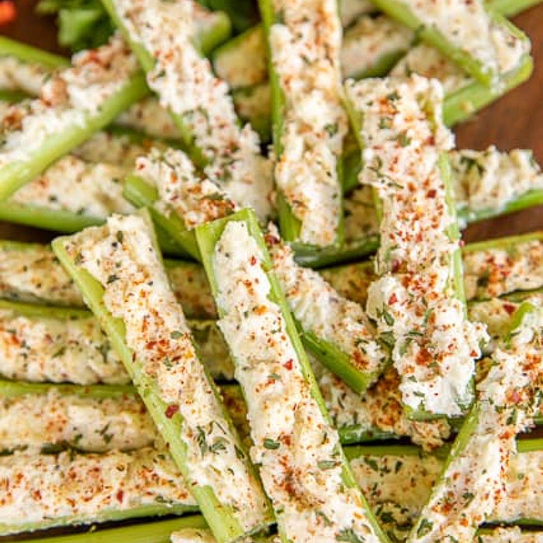 Italian Cream Cheese Stuffed Celery