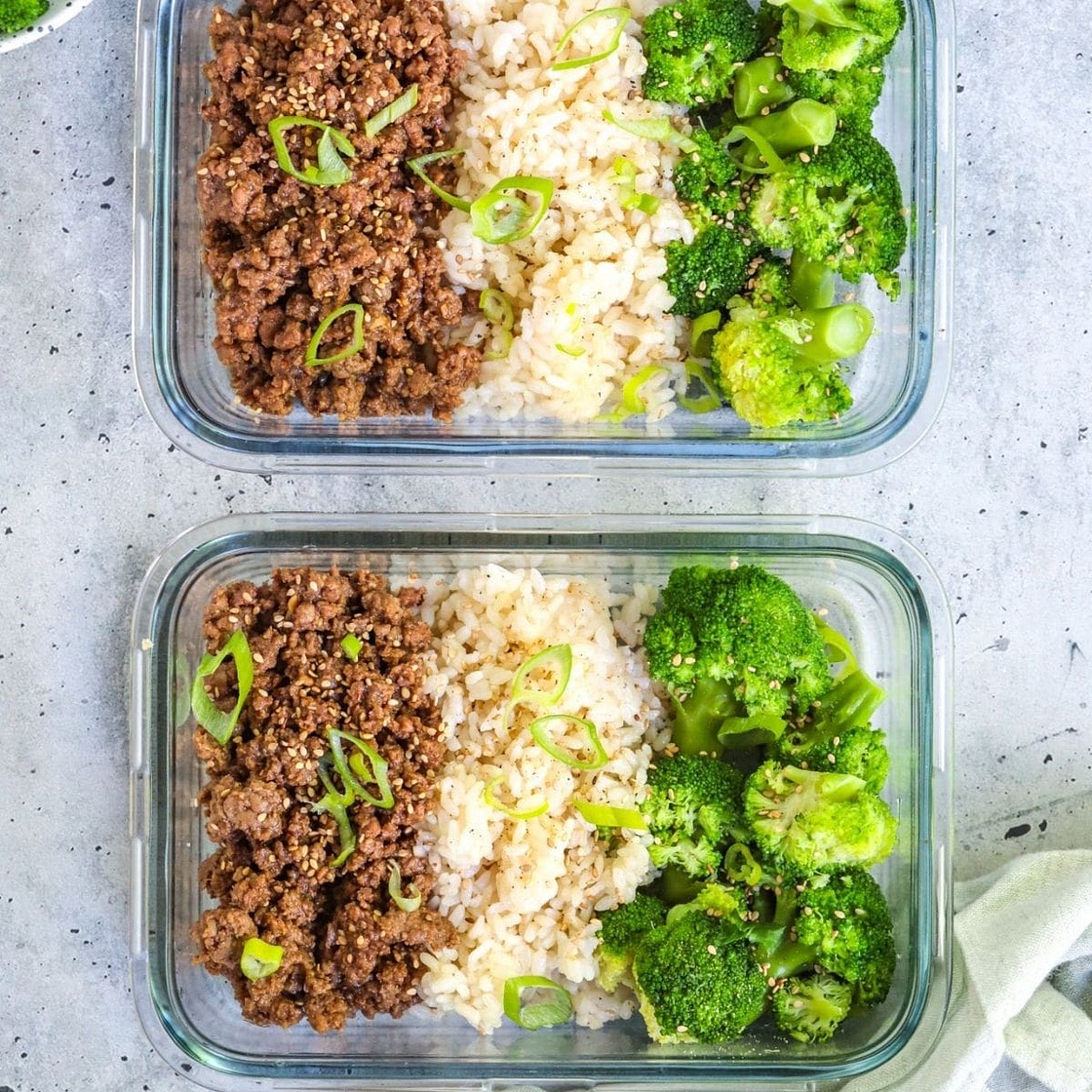 Ground Beef Korean Meal Prep Bowls