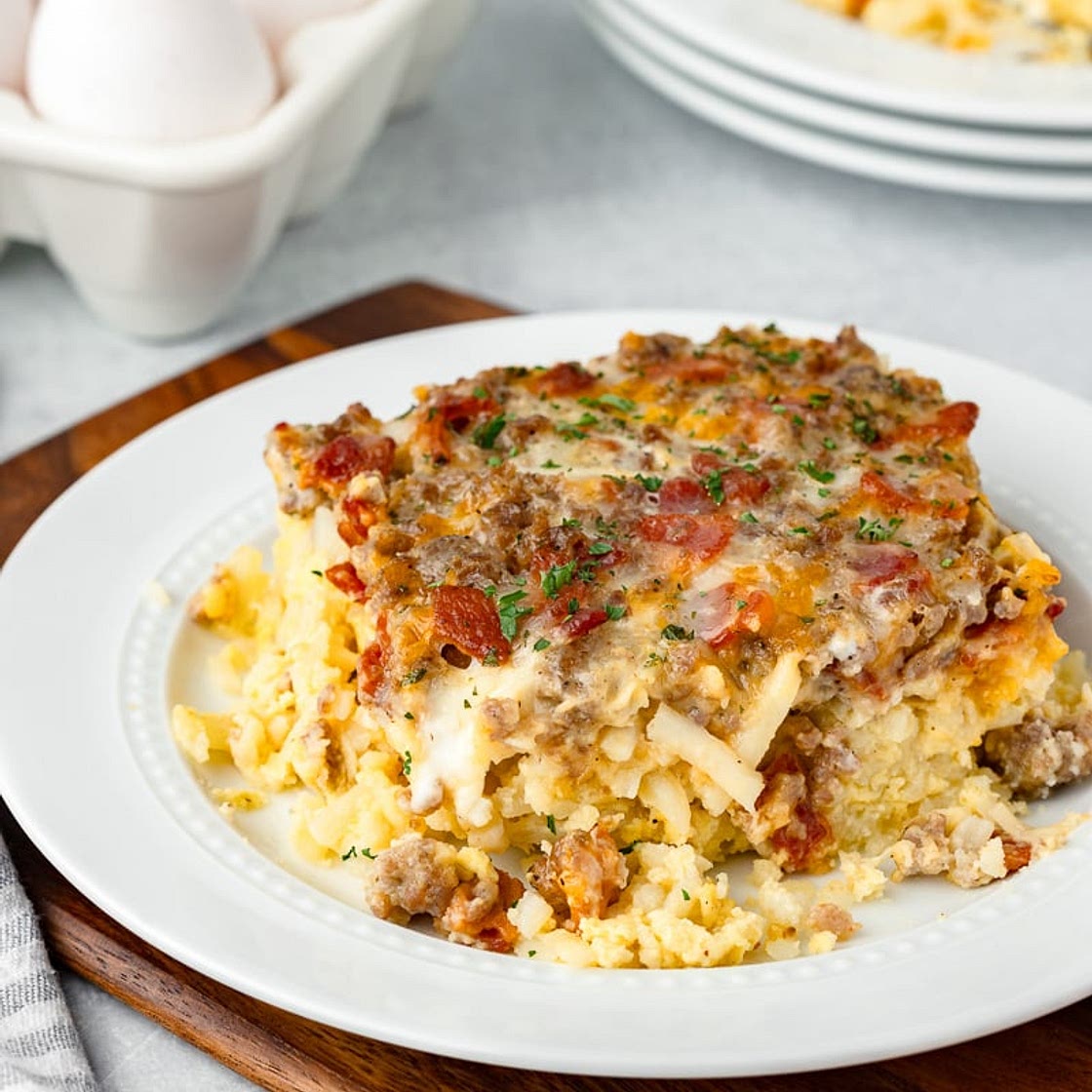 Amish Breakfast Casserole With Cottage Cheese