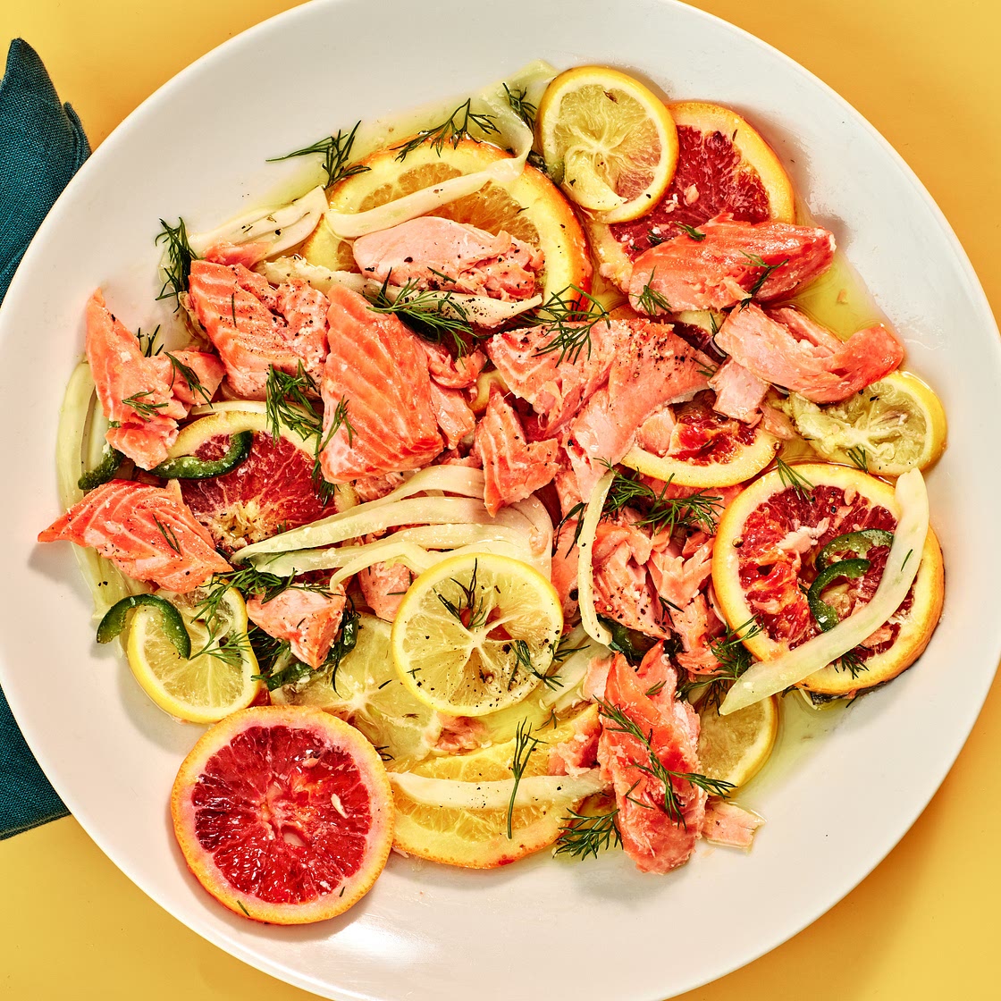 Slow-Roasted Salmon With Fennel, Citrus, and Chiles