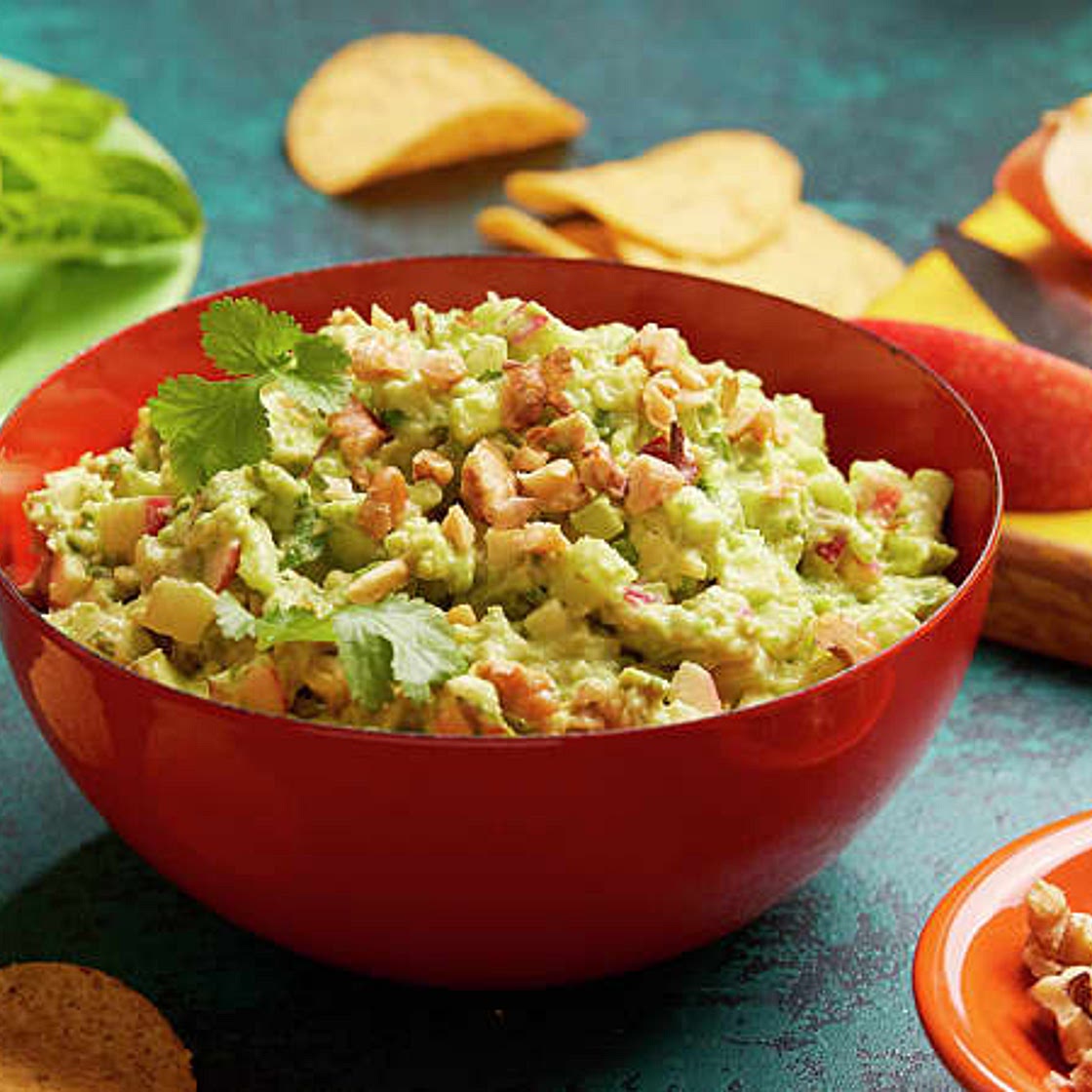 Crunchy Waldorf Guacamole