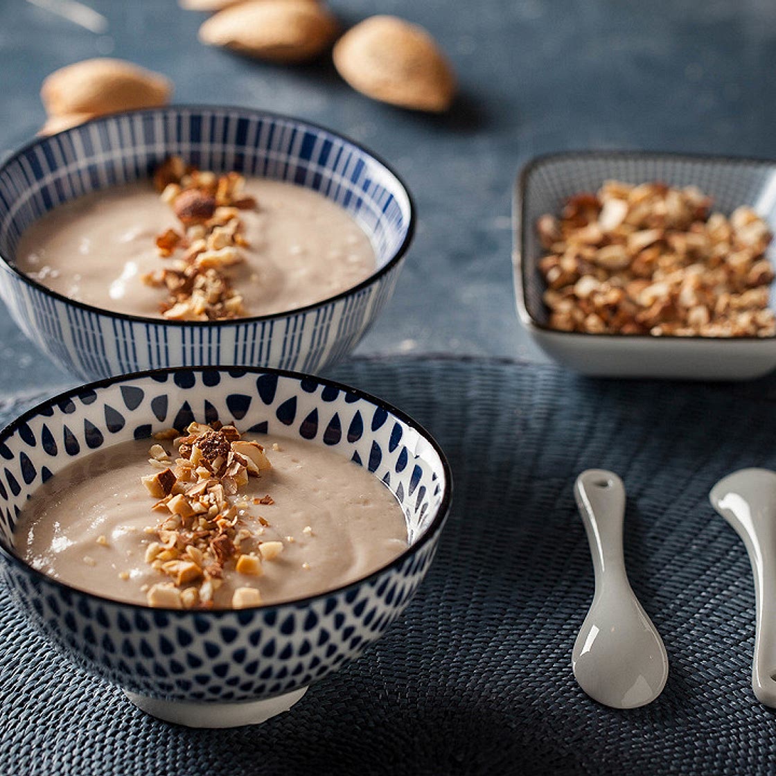 Mousse de poire Nashi et amande à l’agar-agar