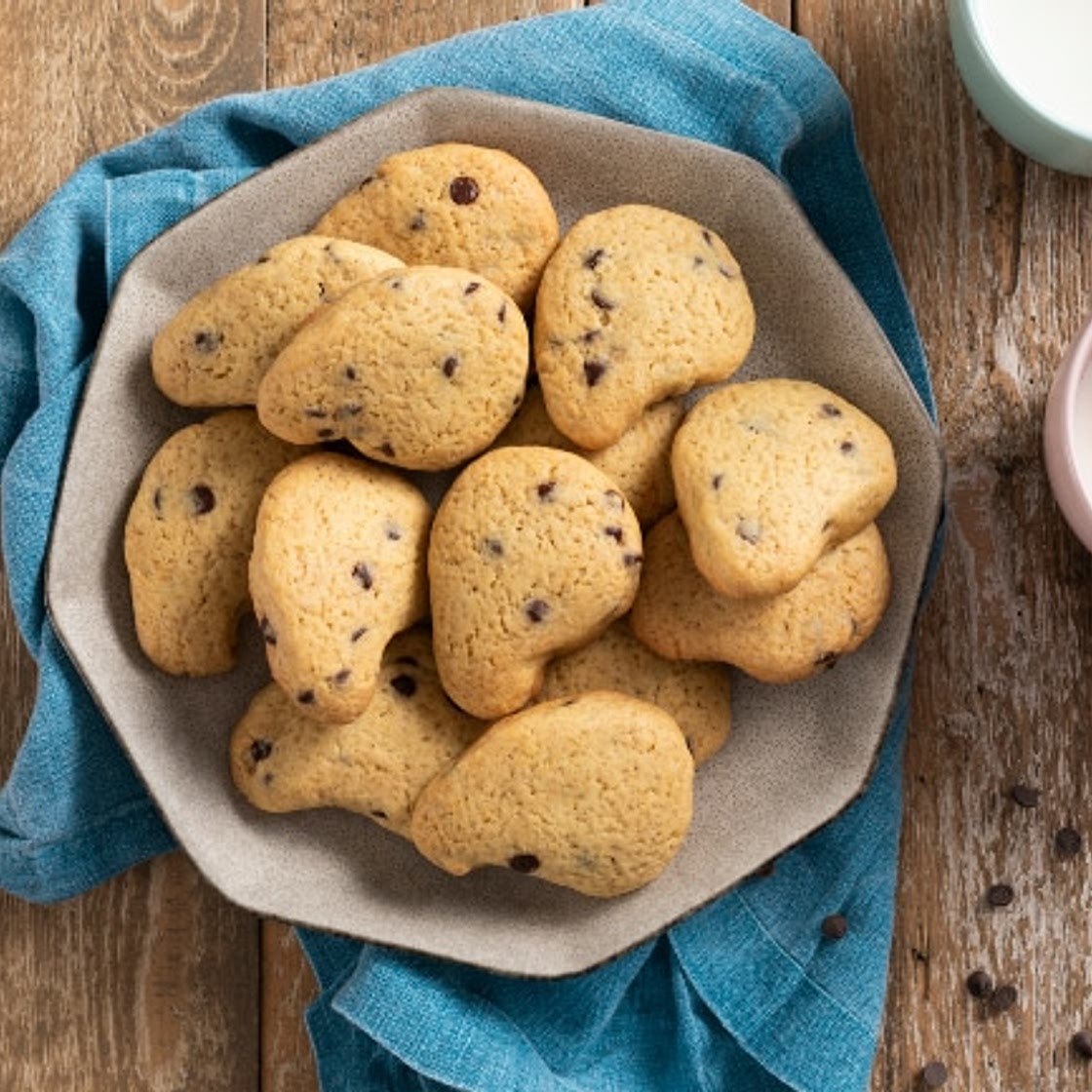 Biscotti con gocce di cioccolato