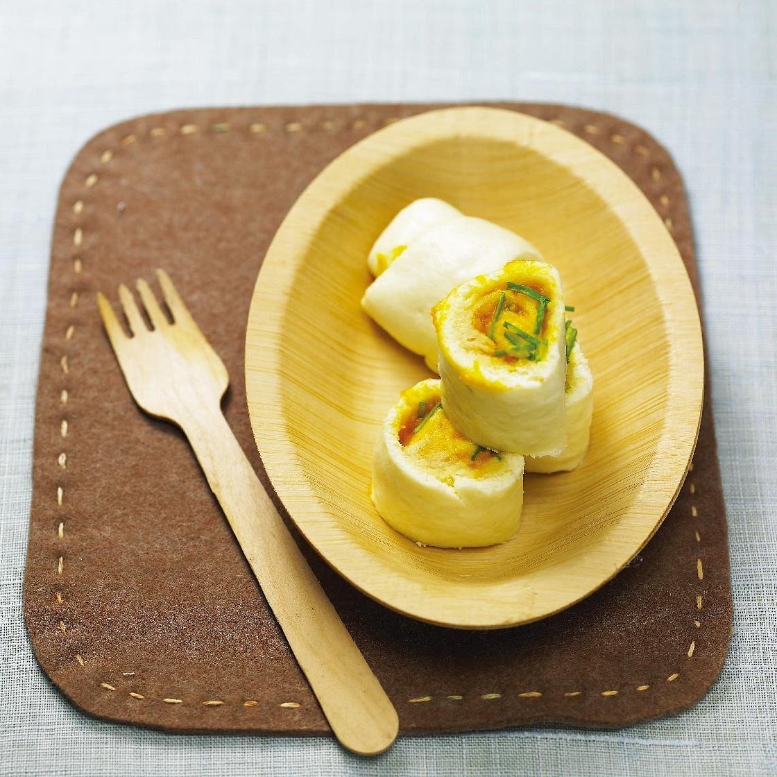 단호박부추롤빵 만드는 법