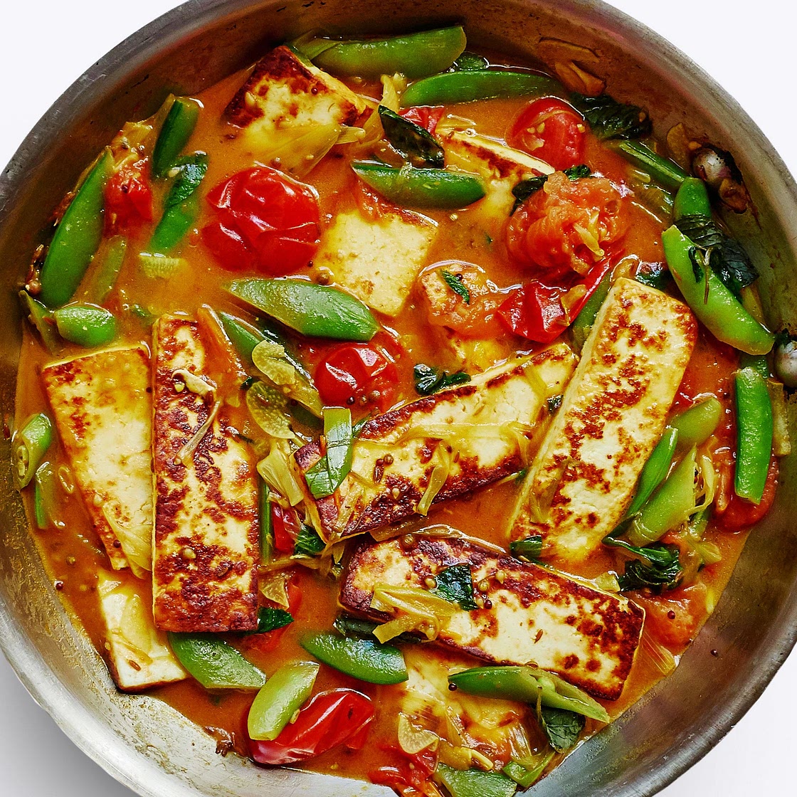 Paneer With Burst Cherry Tomato Sauce