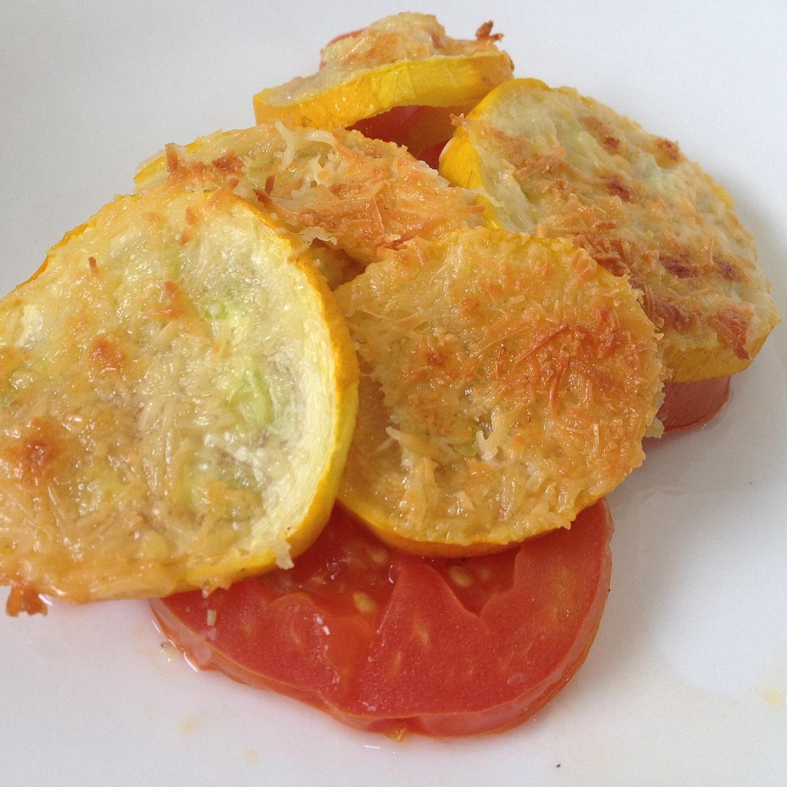 Receita de Abobrinha e tomate assados