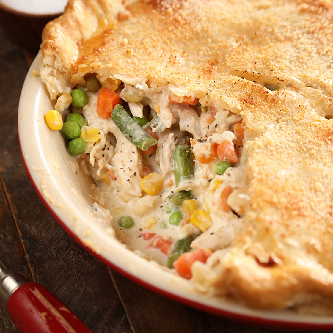 Alfredo Chicken Pot Pie