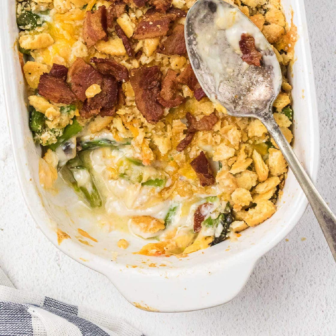 Asparagus Casserole with Ritz Crackers
