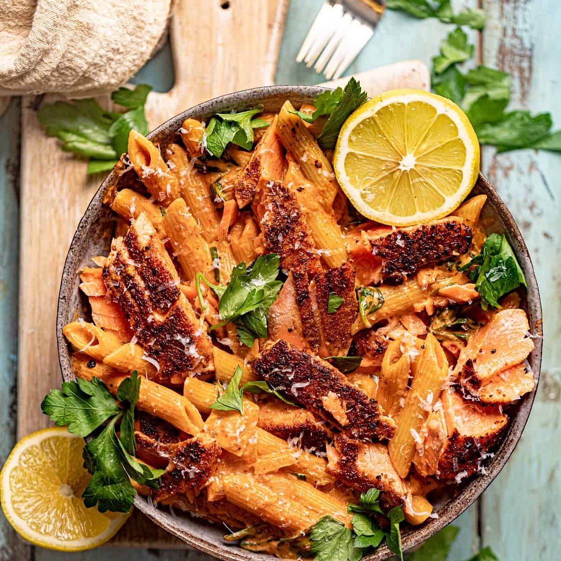 Cajun Salmon Pasta