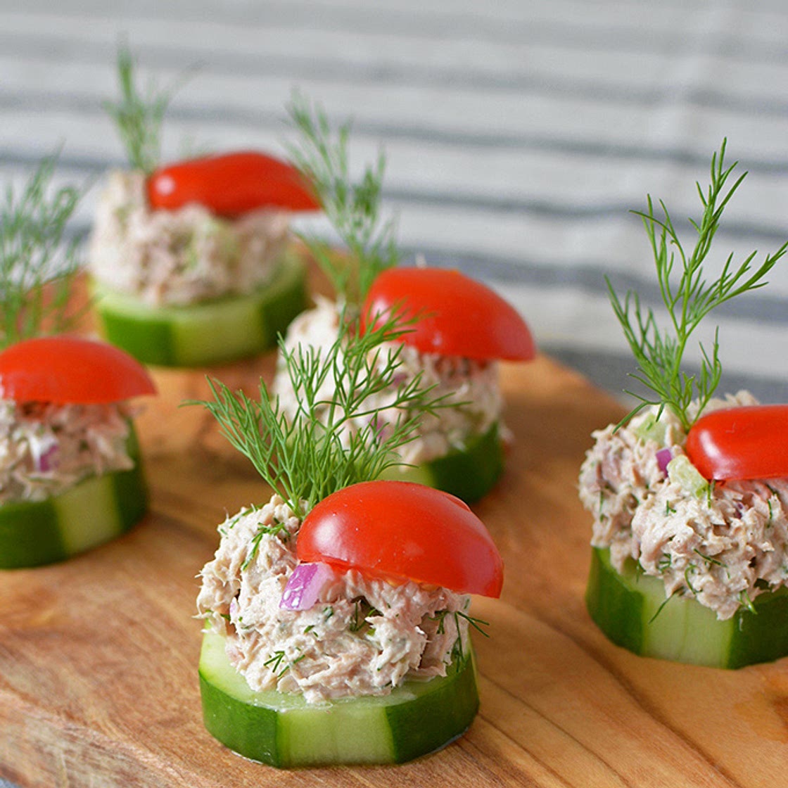 Cucumber Tuna Salad Bites