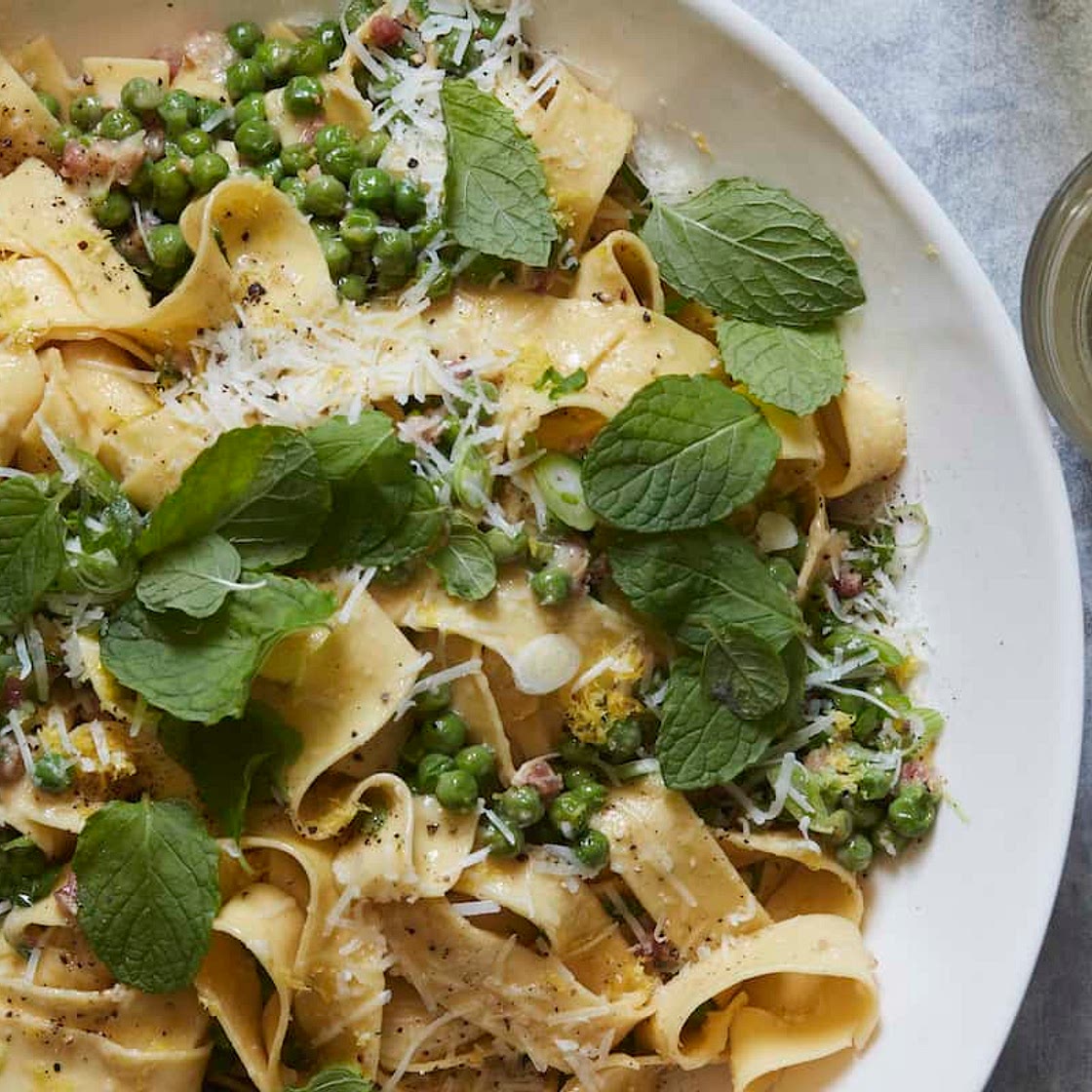 Spring Pasta Carbonara