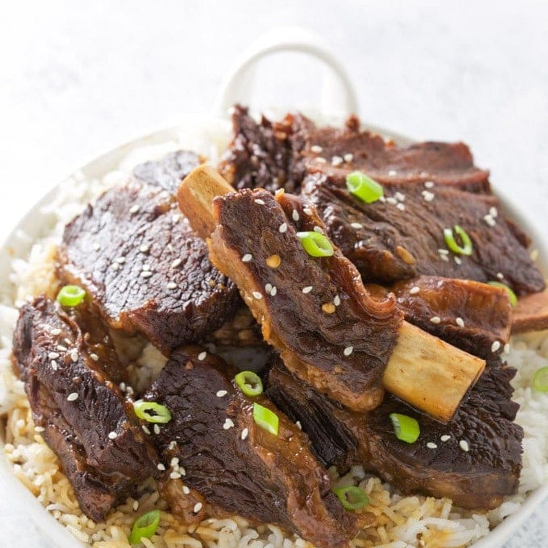 Pressure Cooker Korean Beef Short Ribs