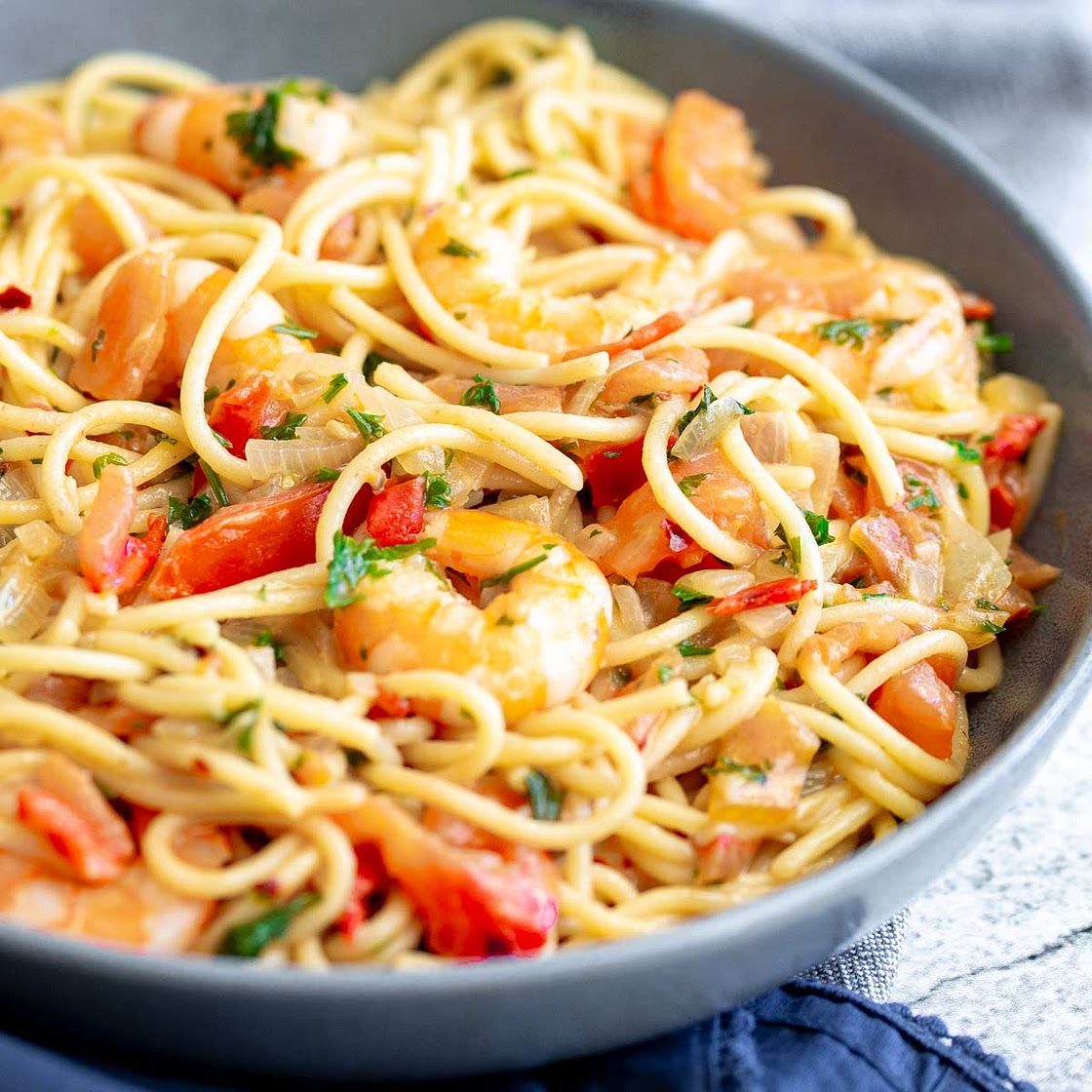 Shrimp Tomato Pasta