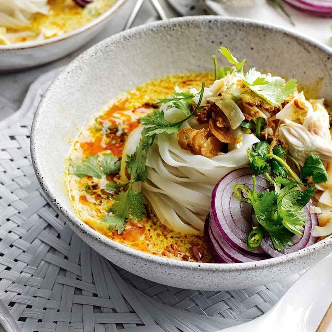 Phoebe Wood's coconut chicken noodle soup