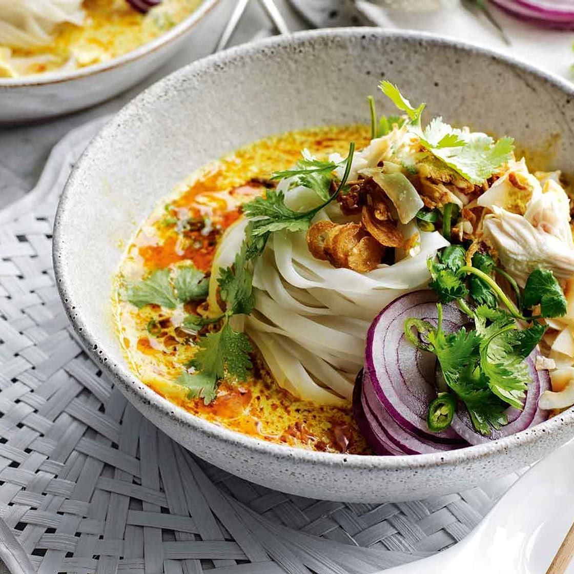 Phoebe Wood's coconut chicken noodle soup