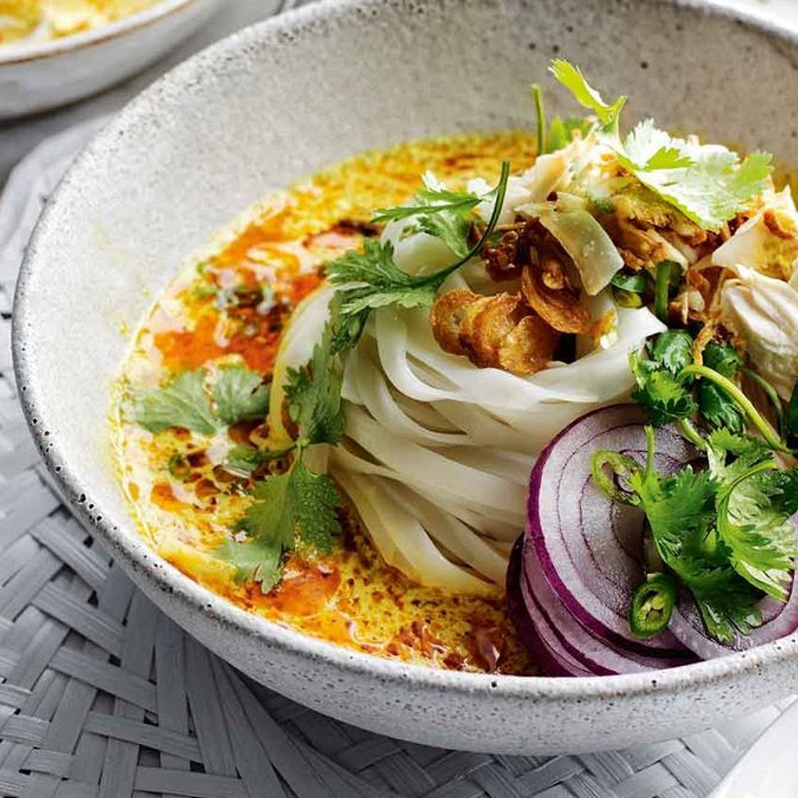 Phoebe Wood's coconut chicken noodle soup