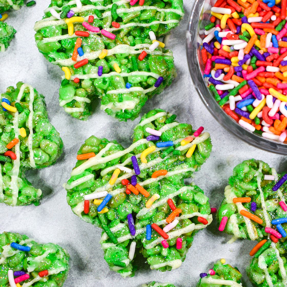 Shamrock Rice Krispie Treats