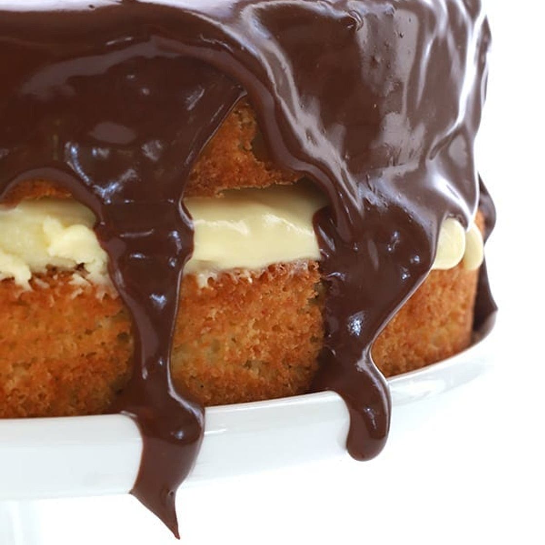 Low Carb Boston Cream Pie